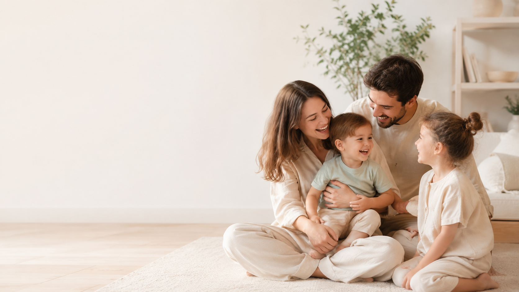 Roupa feliz para famílias com alma.